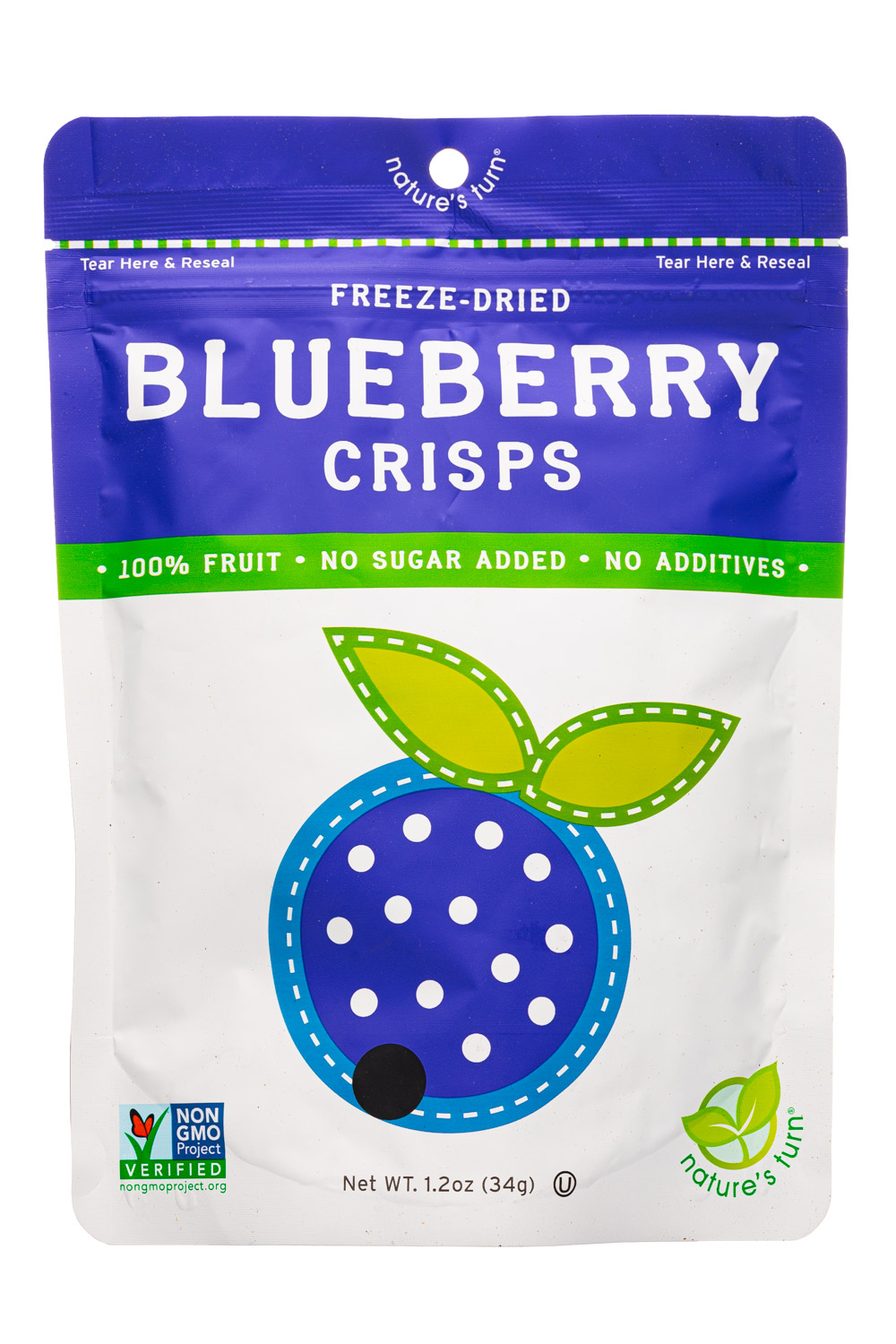 Freeze Dried Blueberry Crisps NOSH