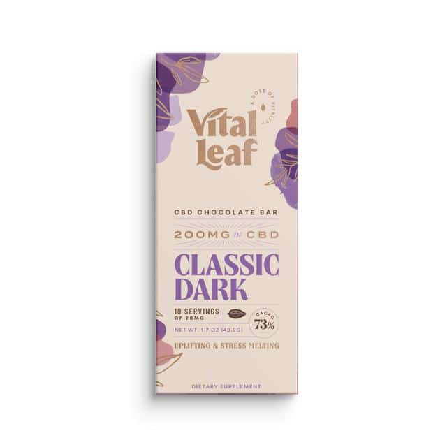 CBD Chocolate Bar | Classic Dark | Organic Cacao | 200mg CBD
