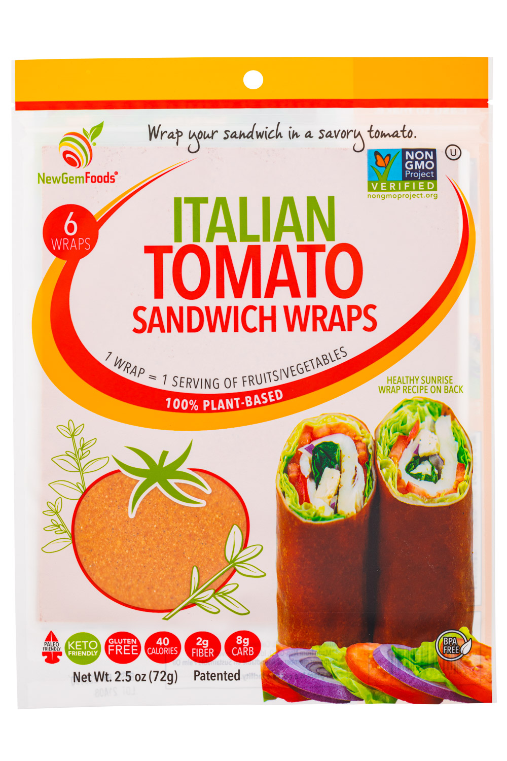 Italian Tomato - Sandwich Wraps