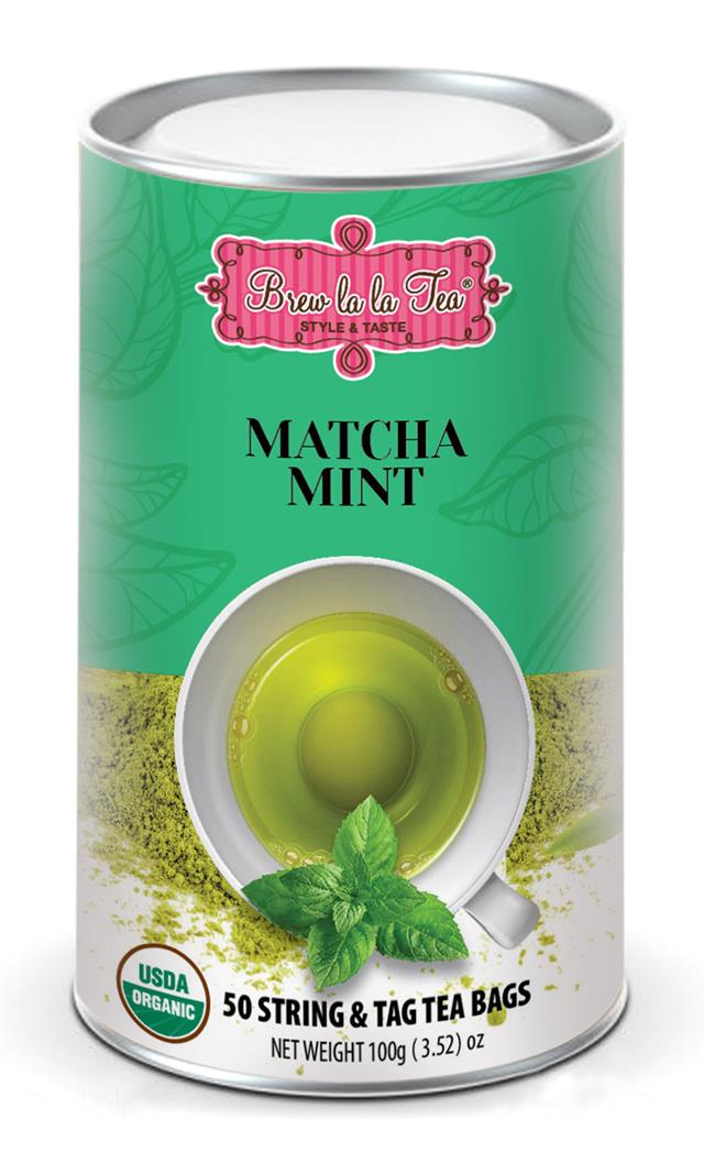 Brew La La Tea Organic Early Gray Green Tea 50 String & Tag Tea Bags Brand  New