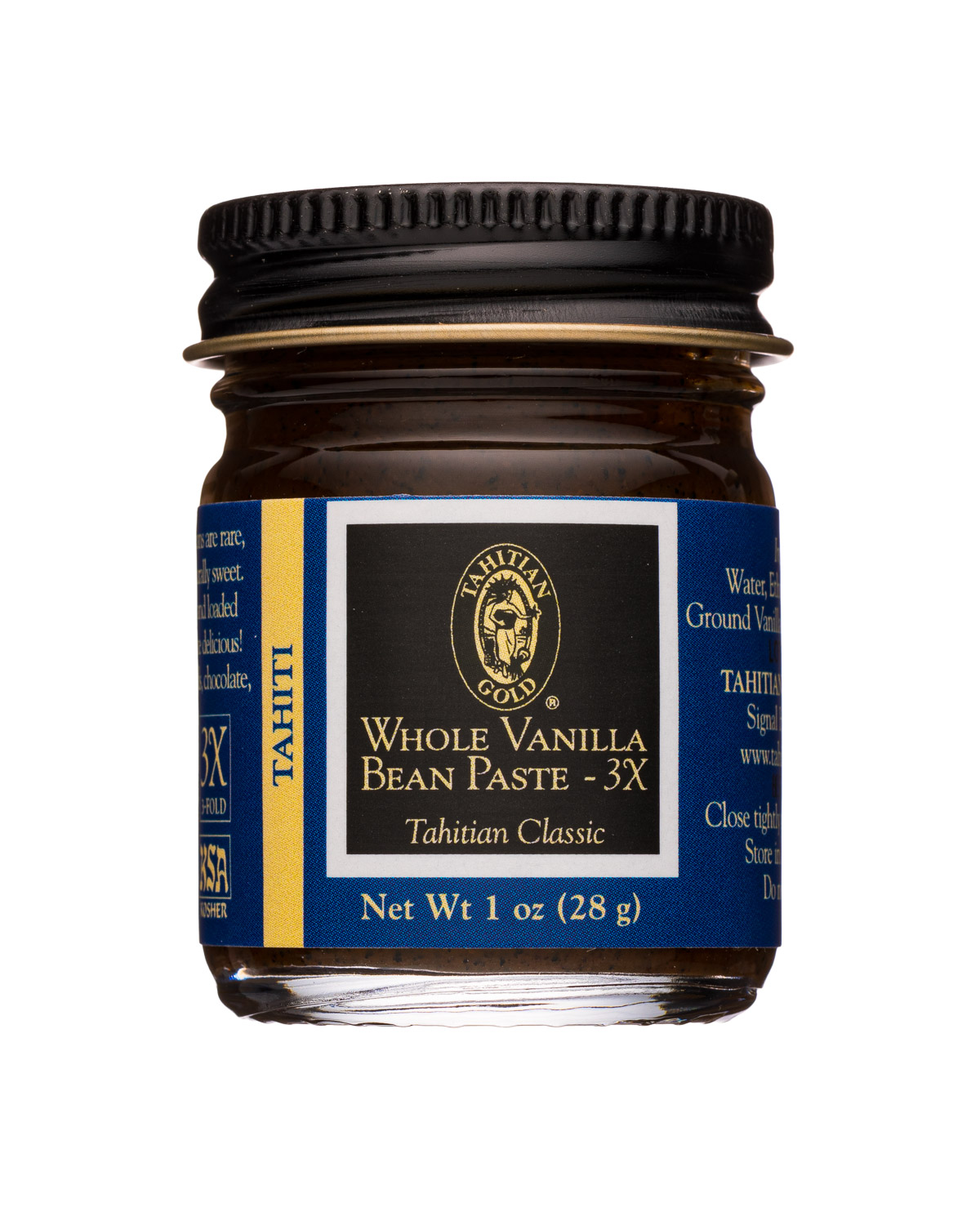 Whole Vanilla Bean Paste 3X- Tahitian Classic (Tahiti)