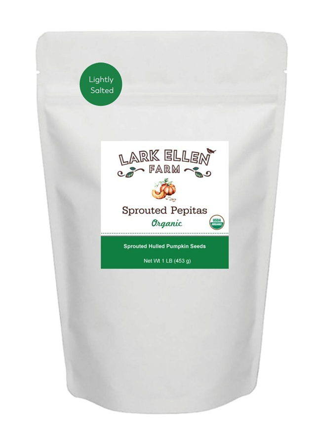 Organic Sprouted Stryrian Pumpkin Seeds - Lightly Salted