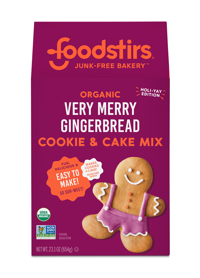 Organic Very Merry Gingerbread Cookie & Cake Mix