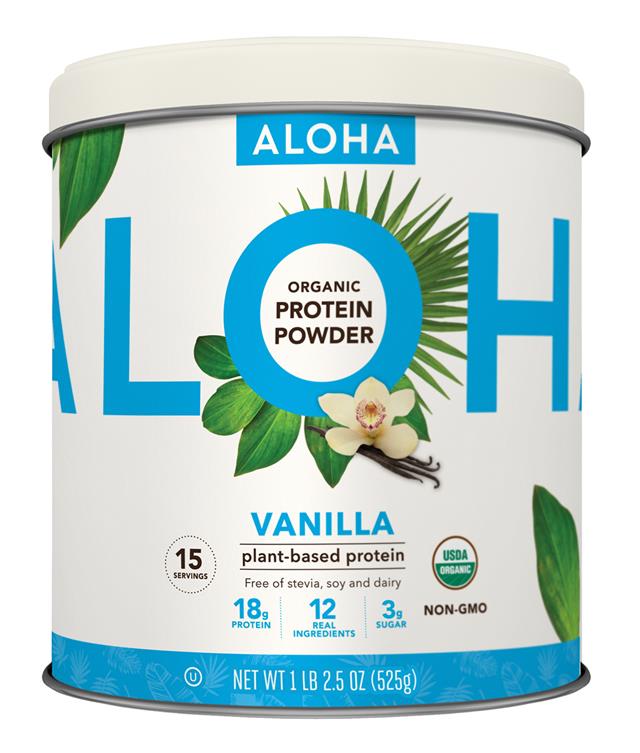 ALOHA Organic Vanilla Plant-Based Keto Friendly Protein Powder with MCT Oil