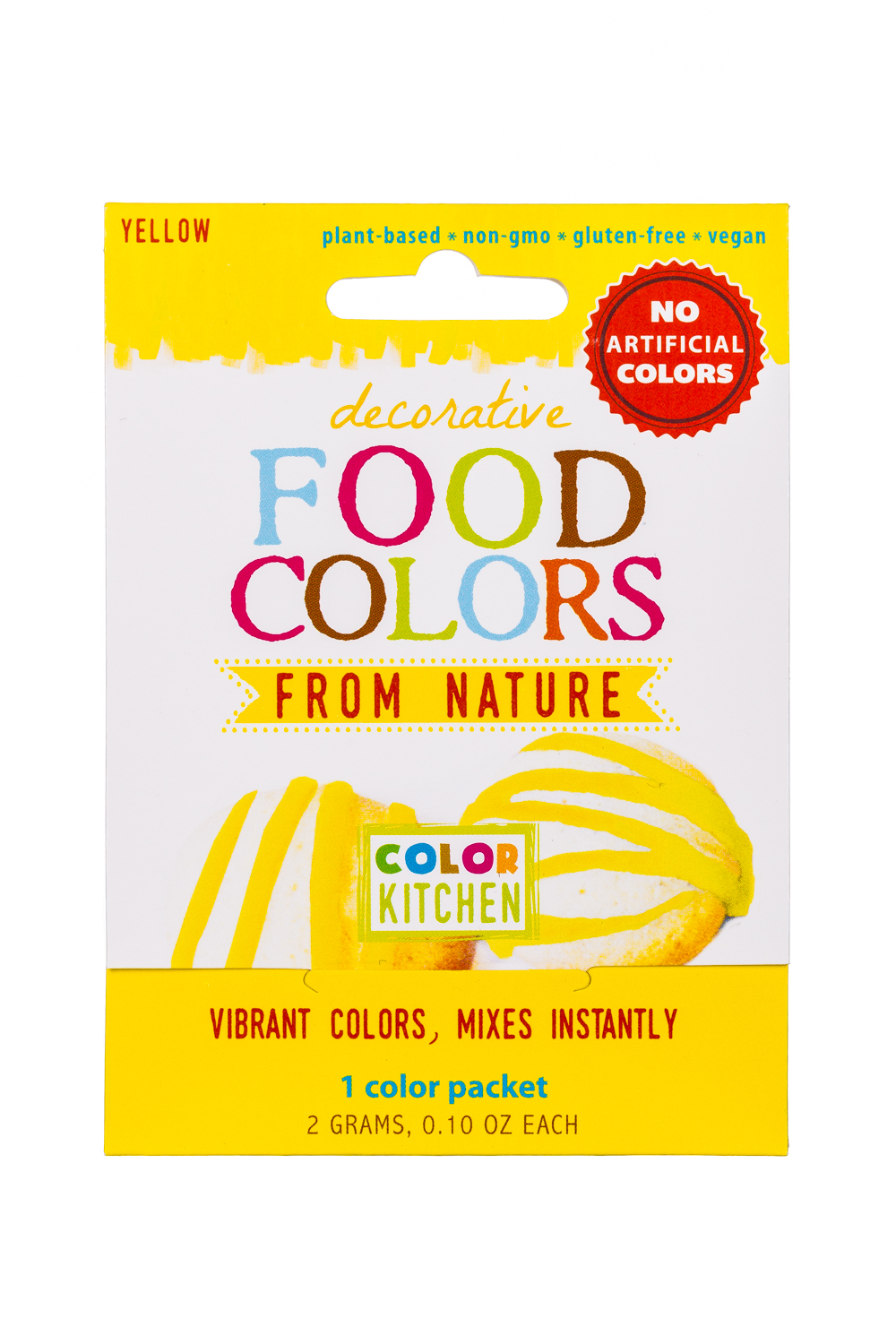 Yellow Single Food color Pack
