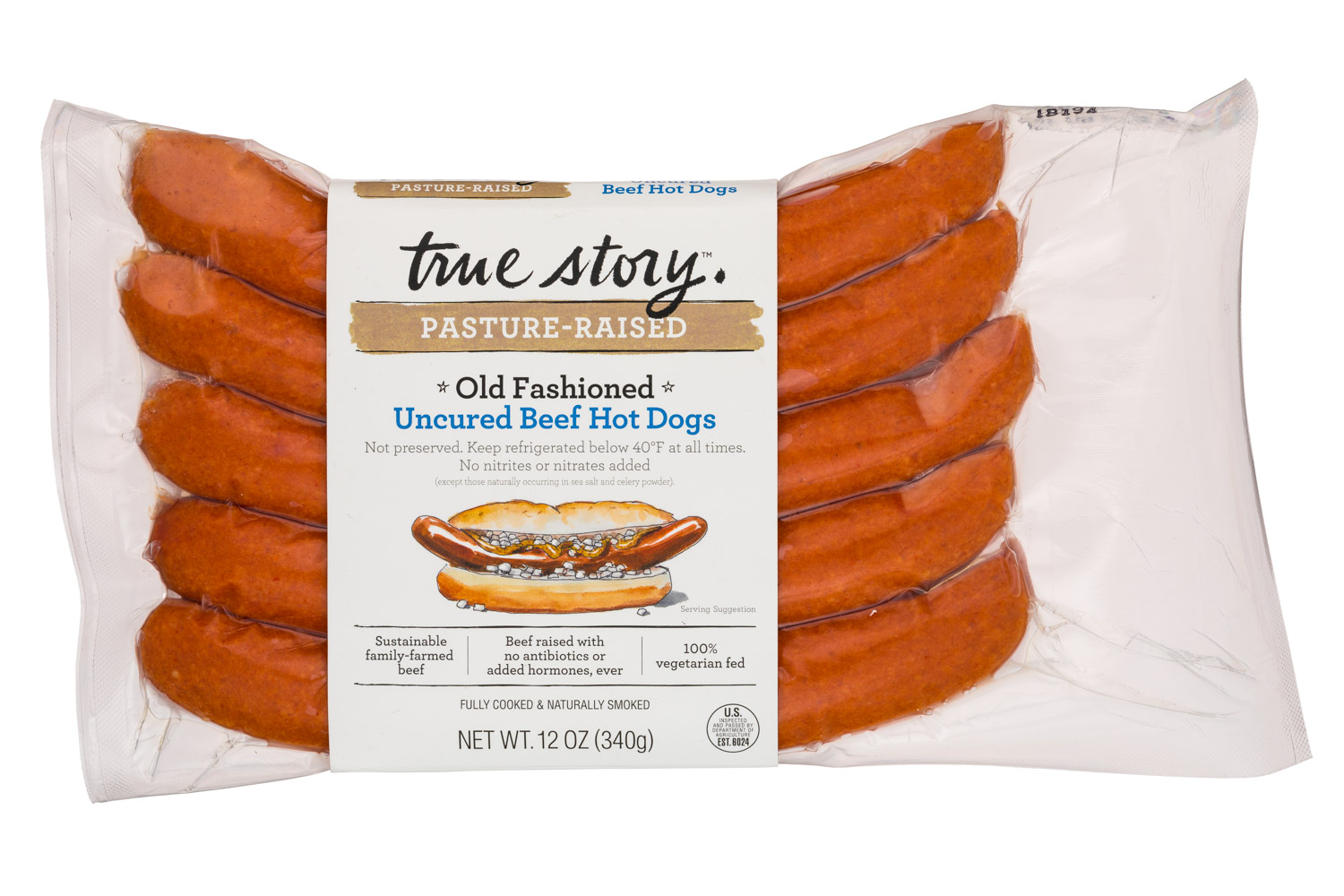 Old Fashioned Uncured Beef Hot Dogs