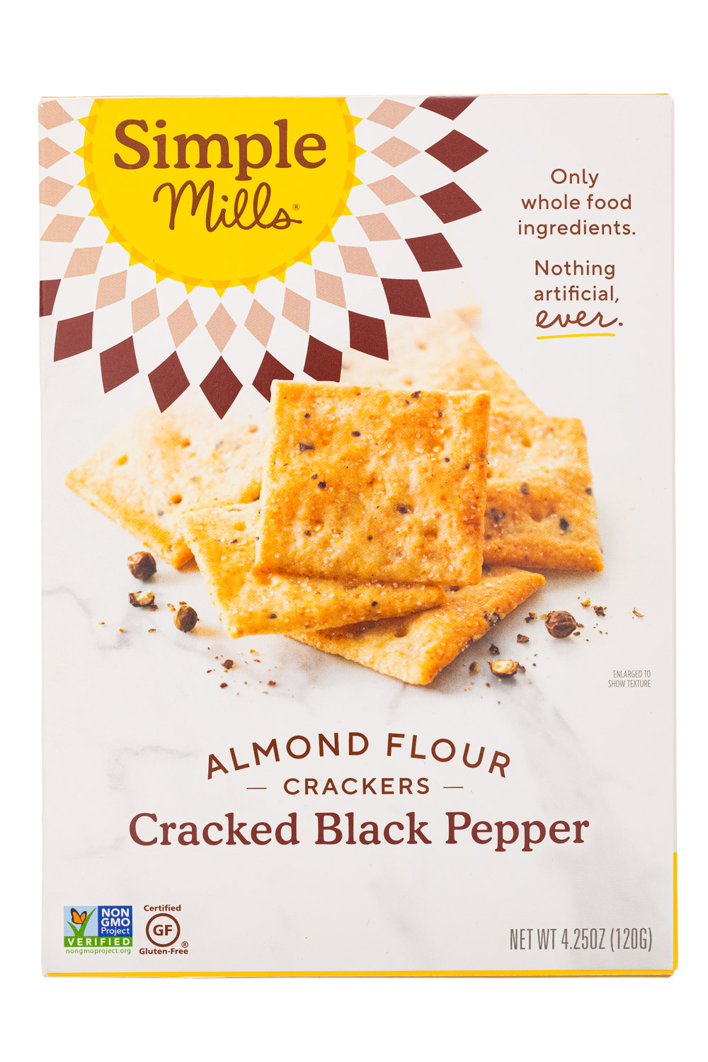 Cracked Black Pepper Almond Flour Crackers