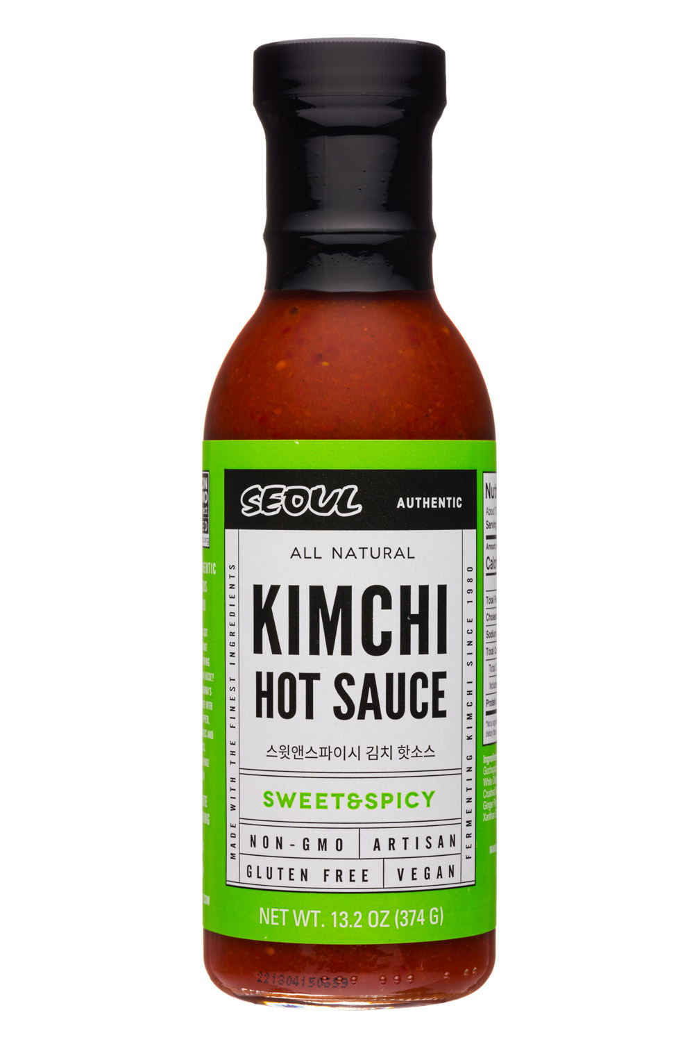 Lucky Foods Seoul Sweet & Spicy Kimchi Hot Sauce 