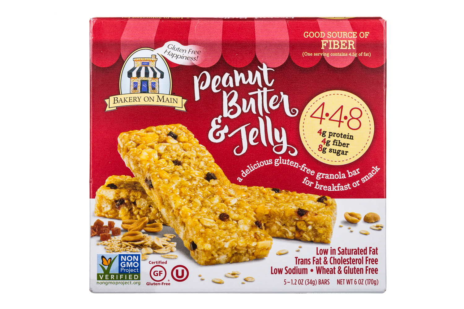 Peanut Butter & Jelly Gluten-free Granola Bar