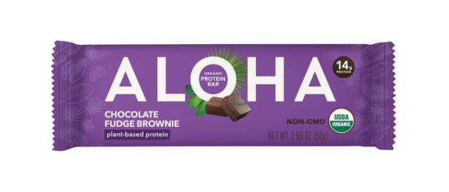 ALOHA Organic Plant Based Protein Bars - Chocolate Fudge Brownie