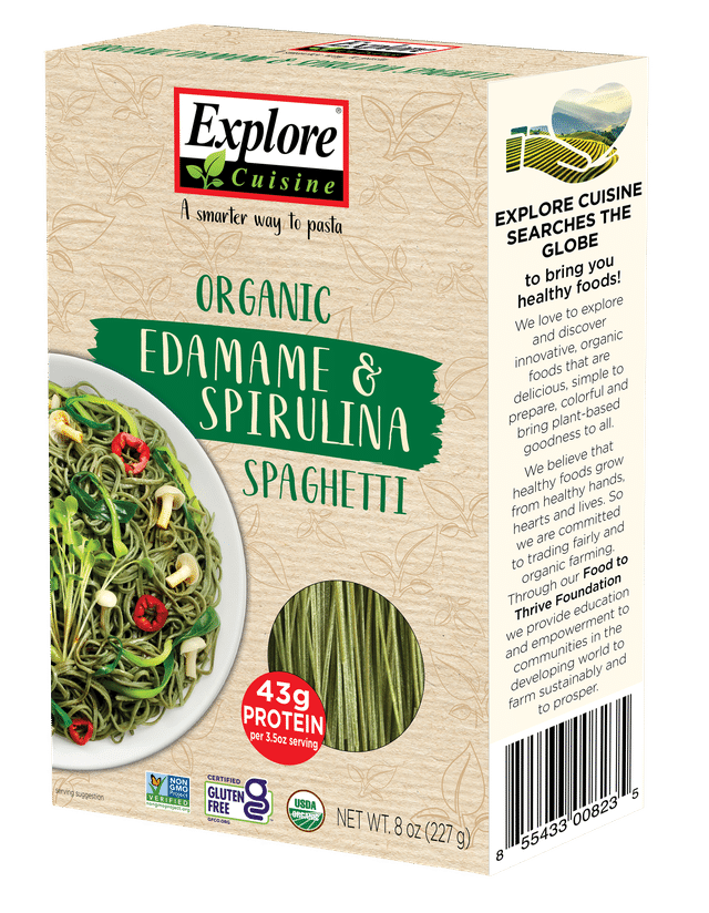 Organic Edamame & Spirulina Spaghetti