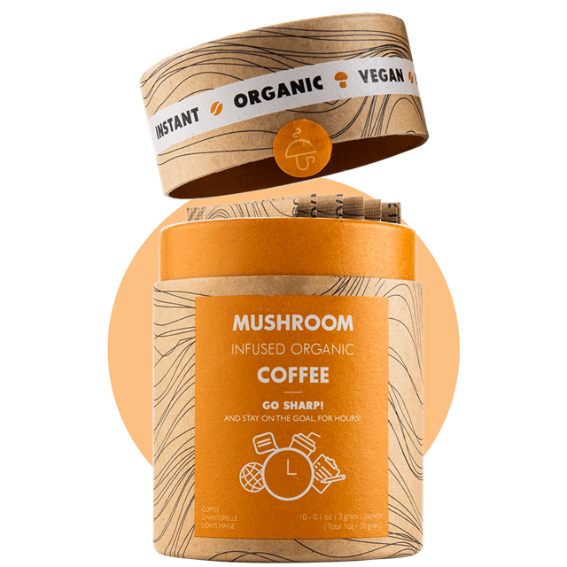 Go Sharp - Coffee infused with Mushrooms (Chanterelle & Lion's Mane)