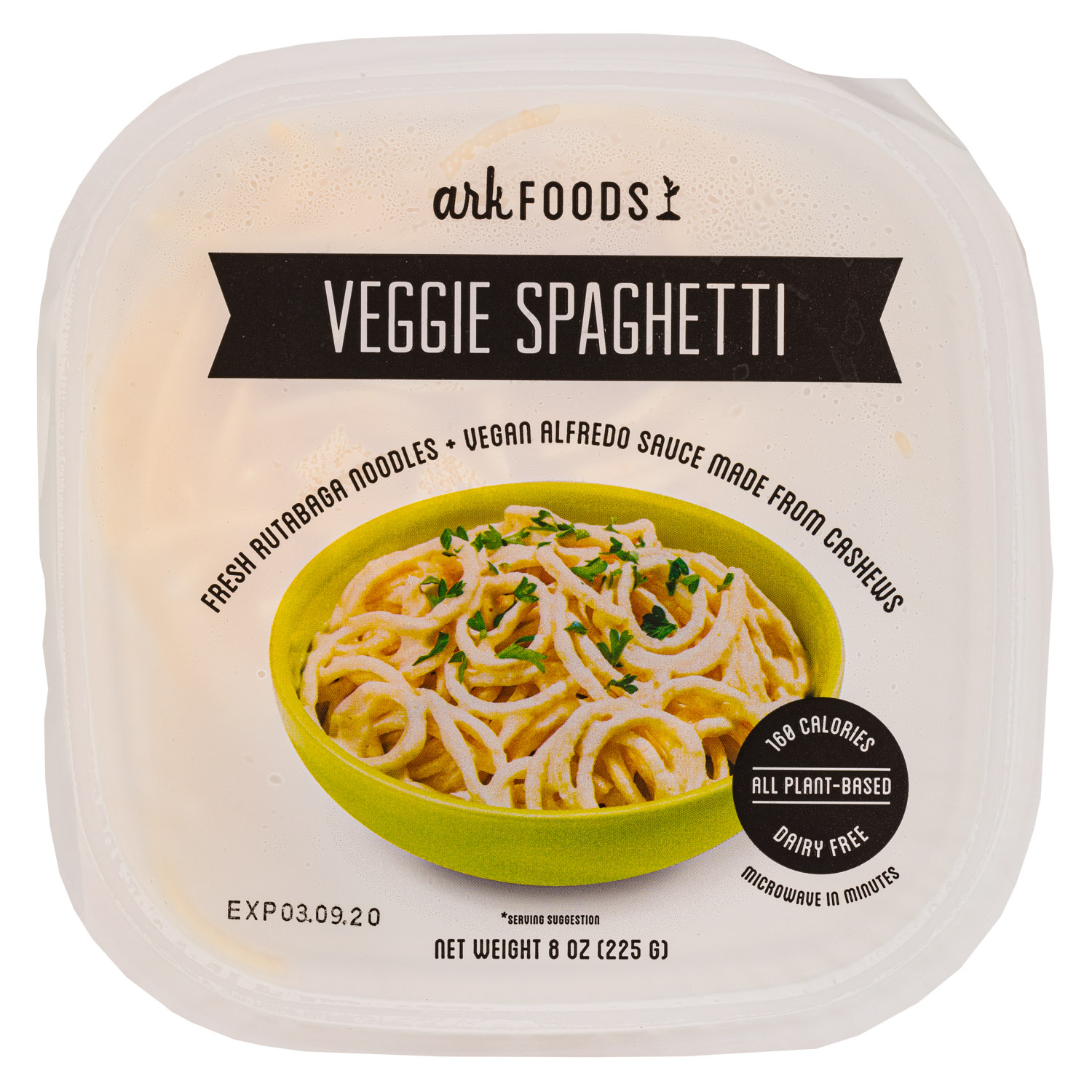 Fresh Rutabaga Noodles + Vegan Alfredo Sauce made from Cashews (2020)