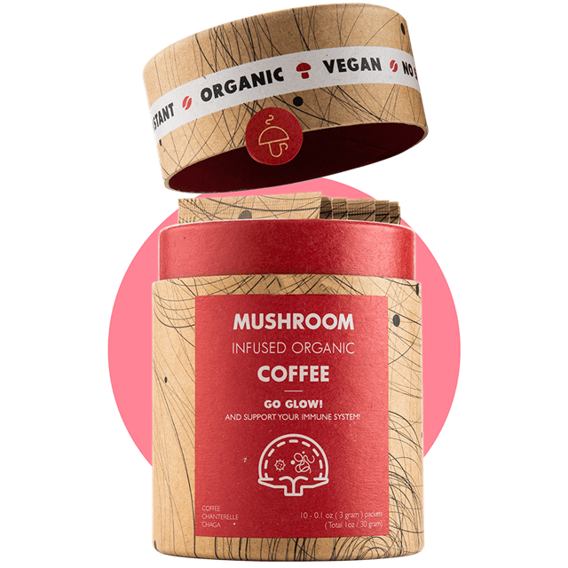 Go Glow - Coffee infused with Mushrooms (Chaga & Chanterelle)