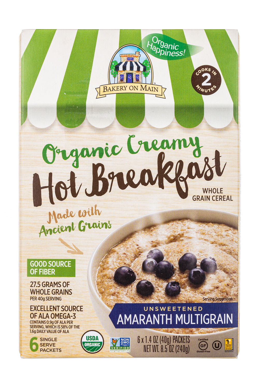 Organic Creamy Hot Breakfast: Amaranth Multigrain