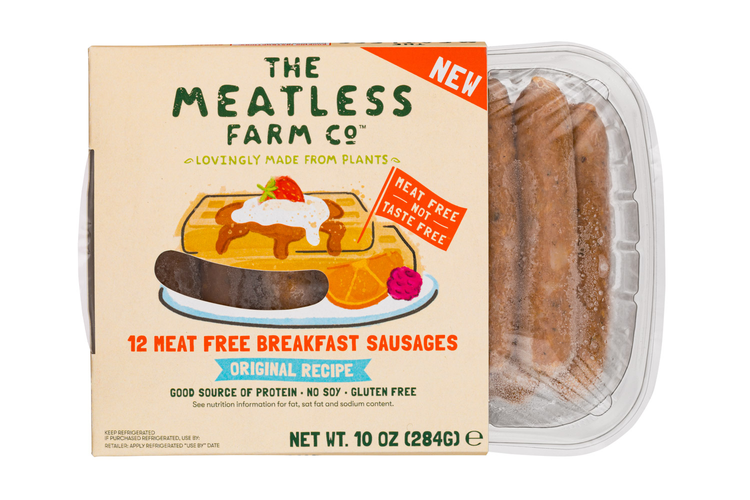 12 Meat Free Breakfast Sausages