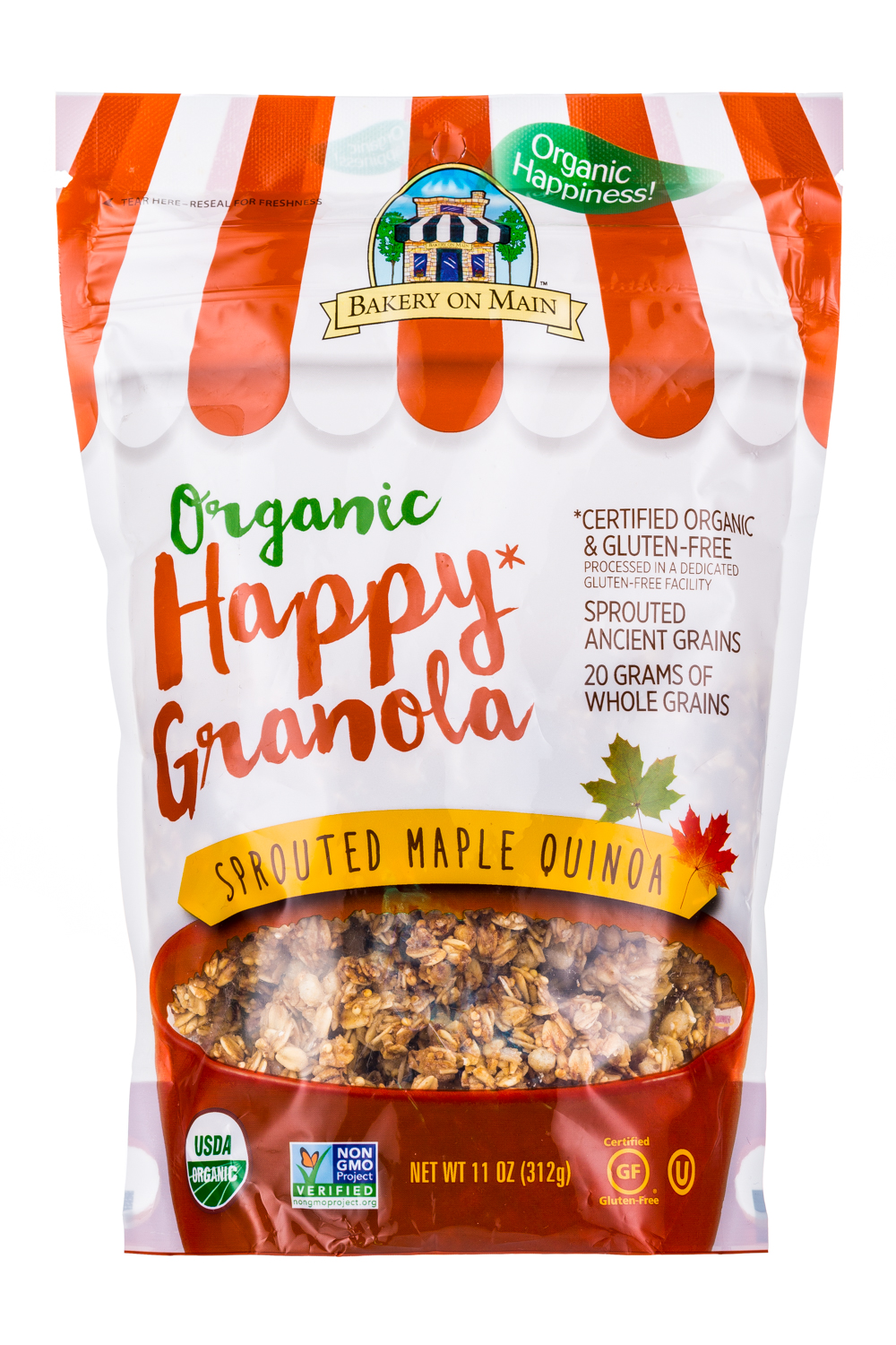Organic Happy Granola: Sprouted Maple Quinoa