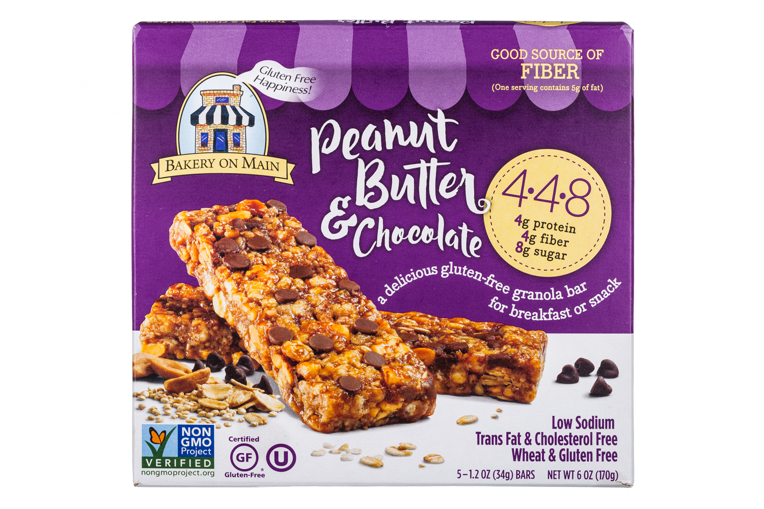 Peanut Butter & Chocolate Gluten-free Granola Bar