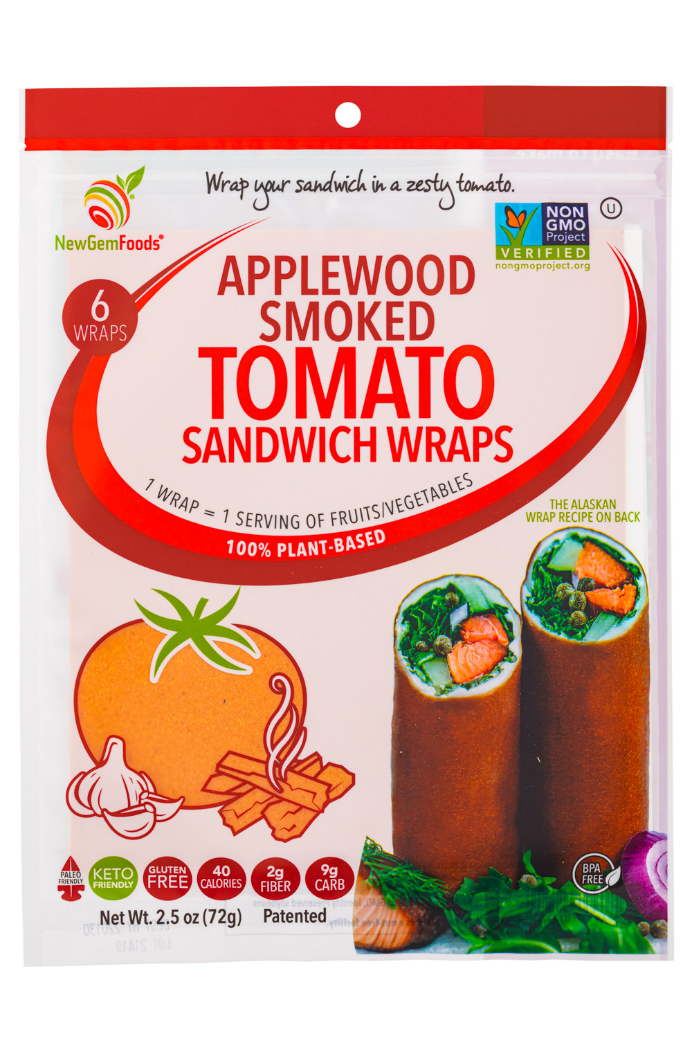 Applewood Smoked Tomato - Sandwich Wraps
