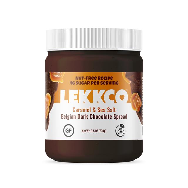 Lekkco Belgian Dark Chocolate Spread - Caramel & Sea Salt