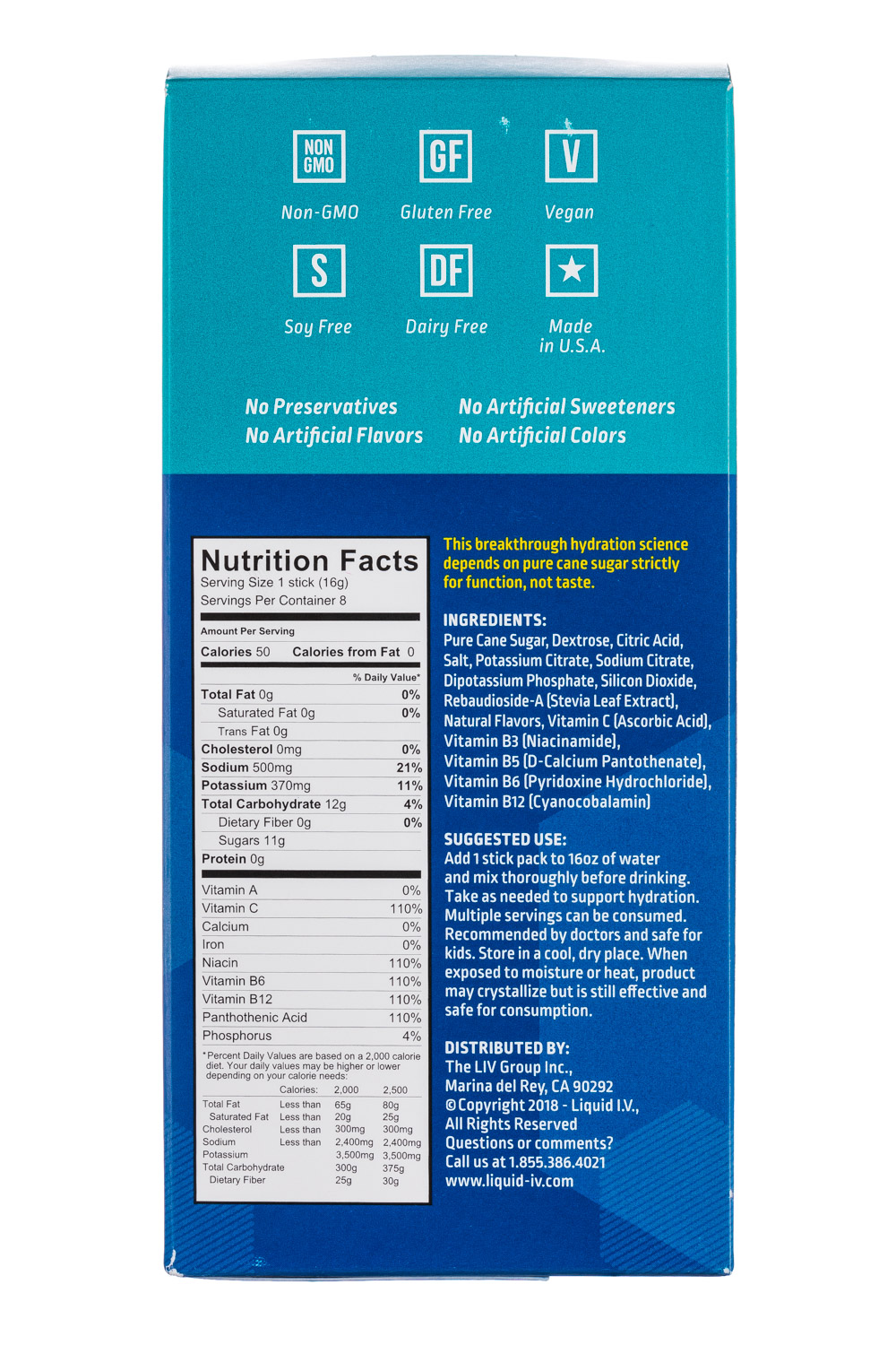  2 Pack Liquid Hydration Multiplier Electrolyte Powder 55 OFF
