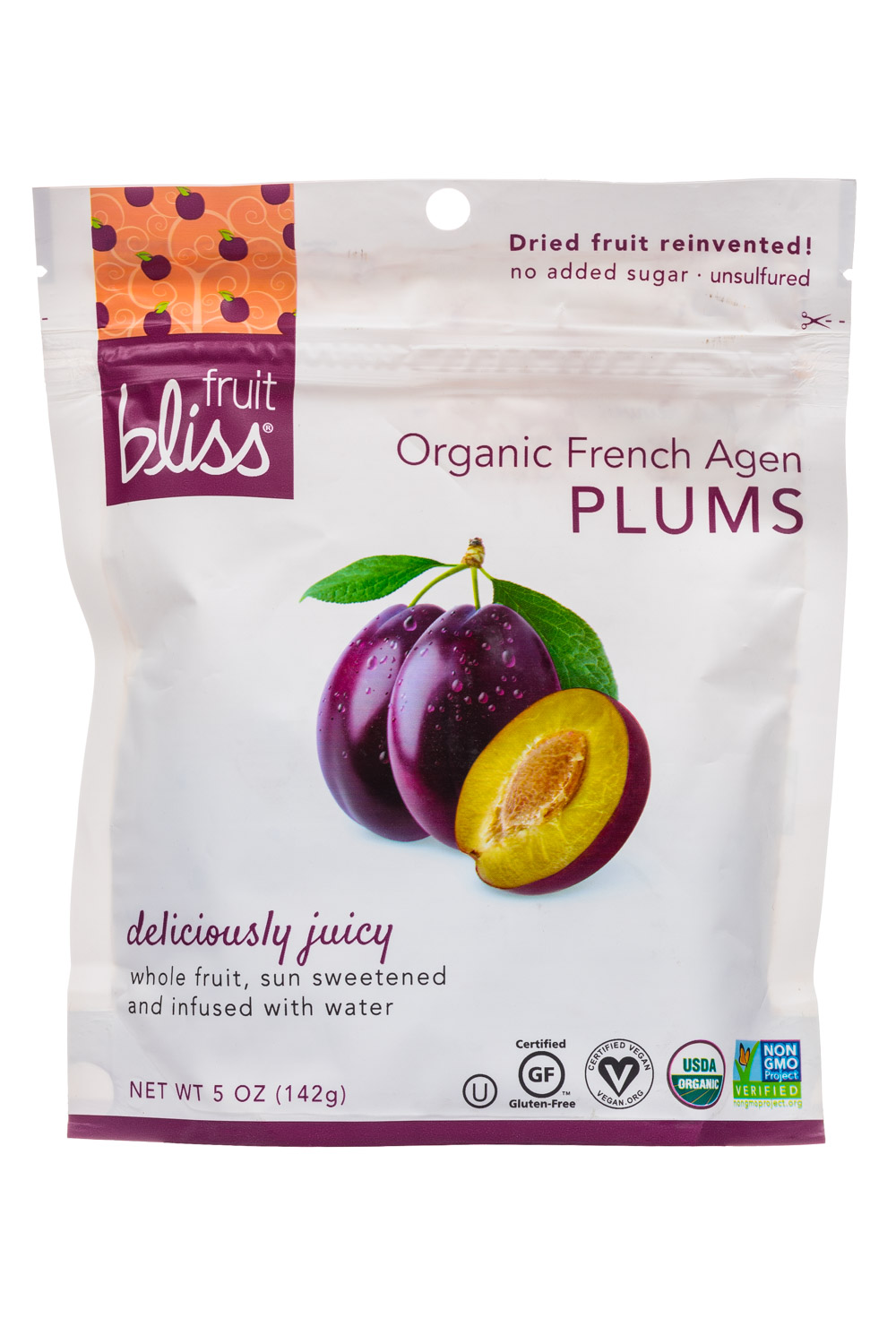 Organic French Agen Plums
