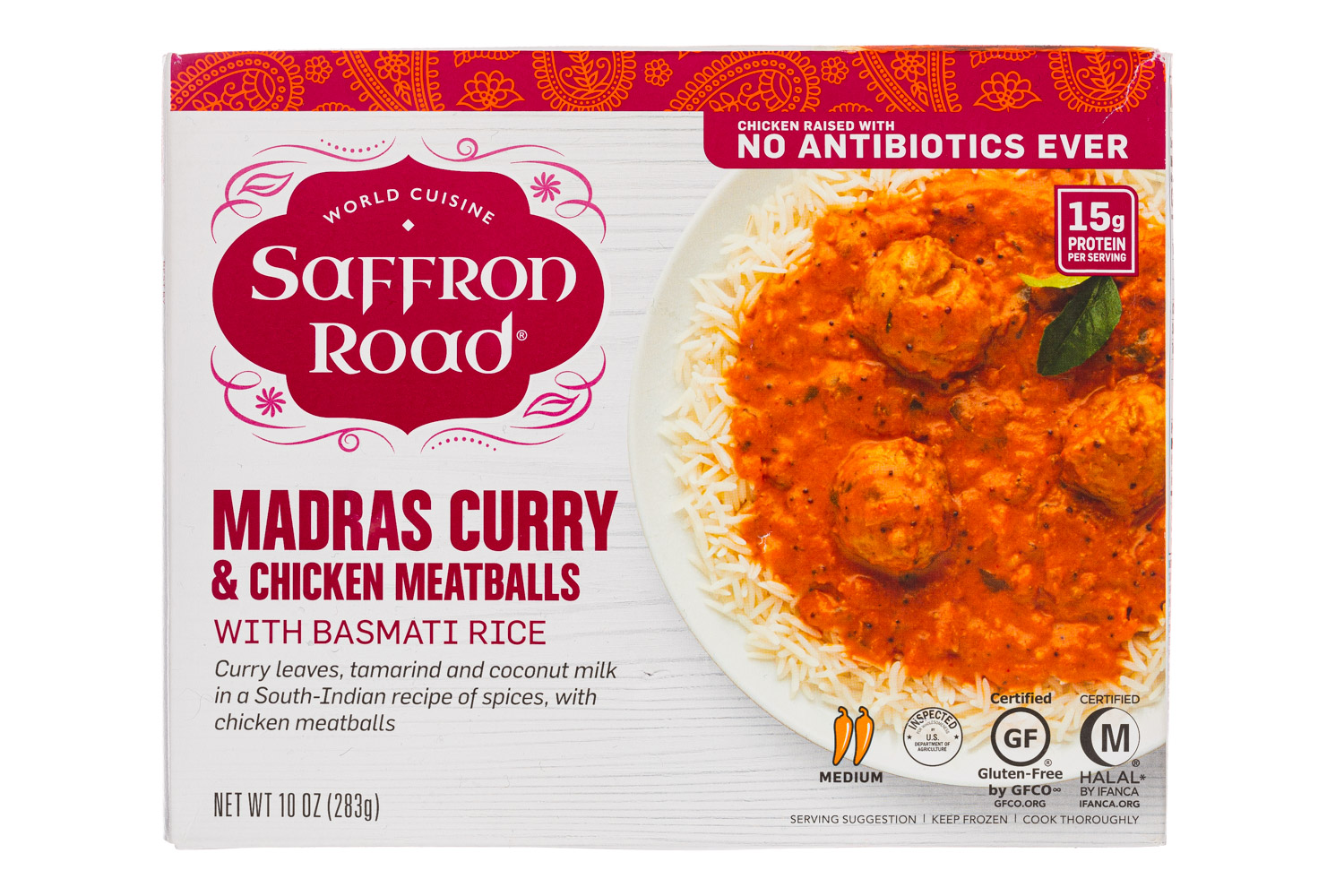Madras Curry & Chicken Meatballs with Basmati Rice