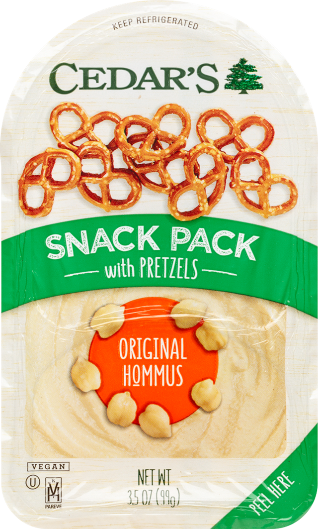 Snack Pack with Original Hommus Pretzels 3 oz