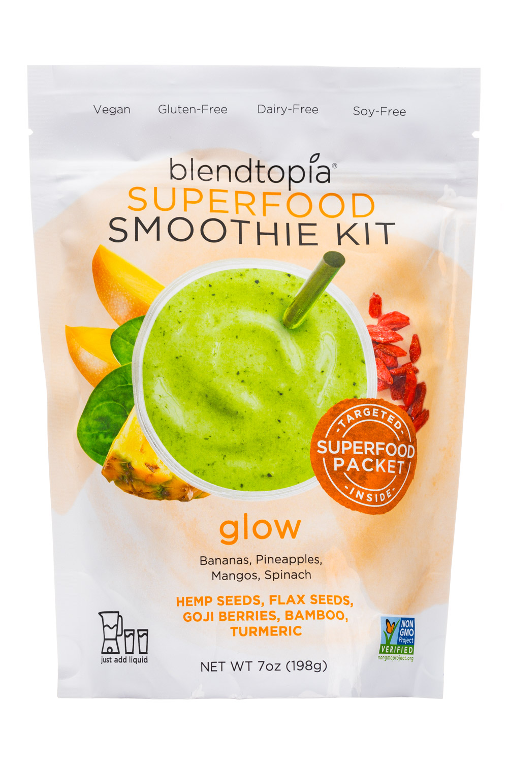 Blendtopia Organic Detox Superfood Smoothie Kit, 7 Ounce -- 6 per case