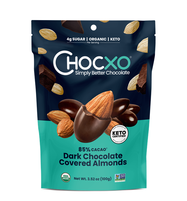 Dark Chocolate Covered Almonds - 85% Cacao