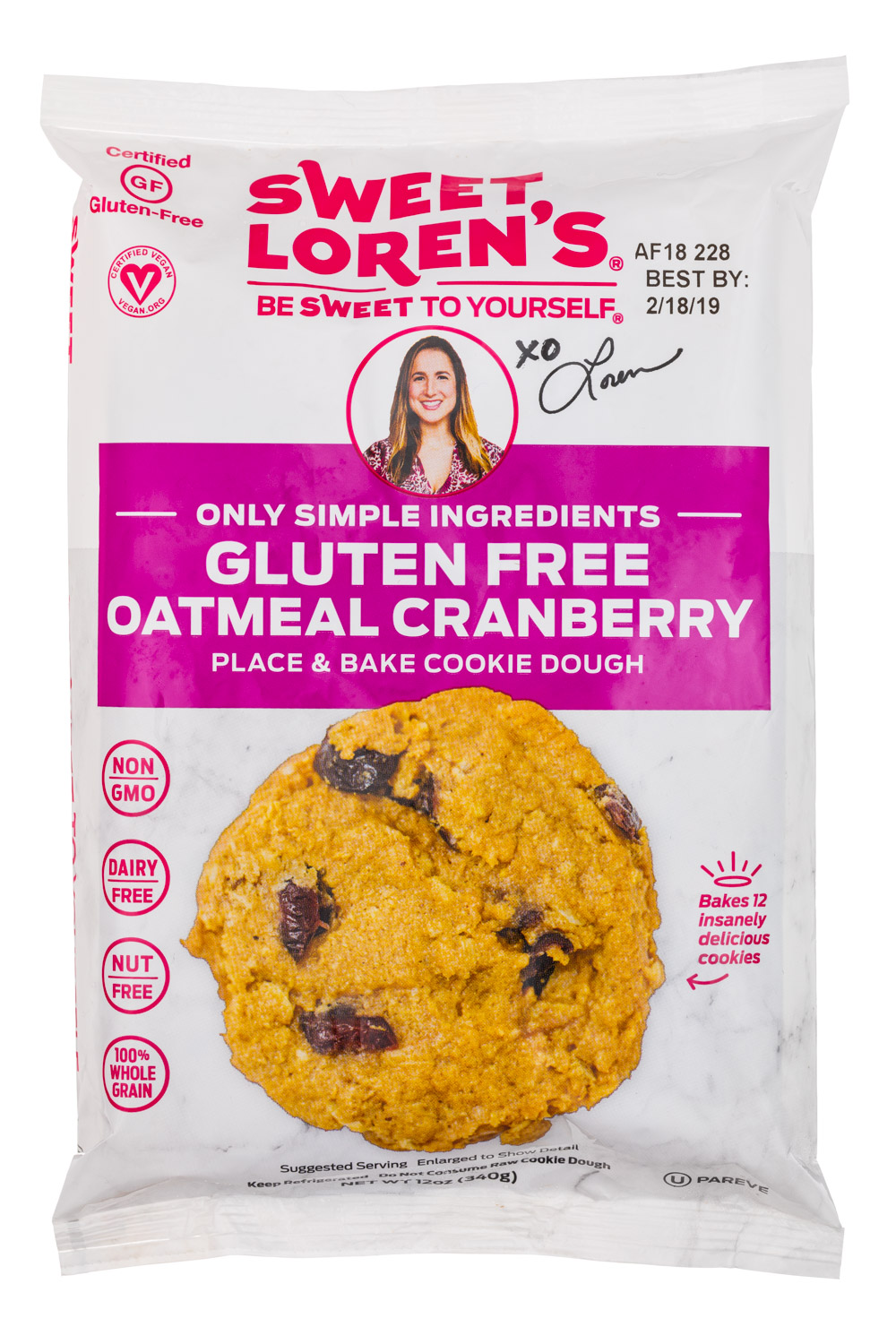 Gluten Free Oatmeal Cranberry
