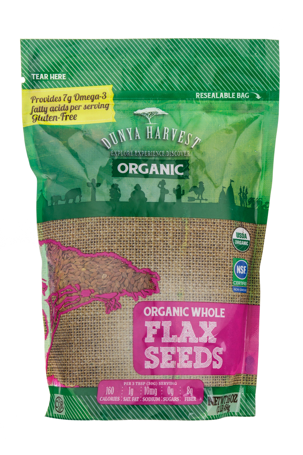 Organic whole flax seeds