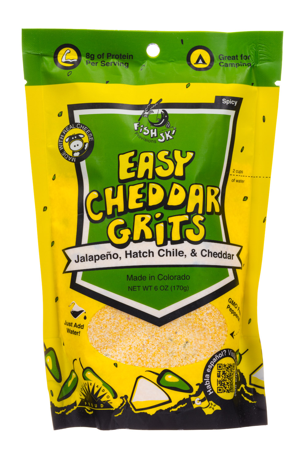 Easy Cheddar Grits: Jalapeño, Hatch Chile & Cheddar