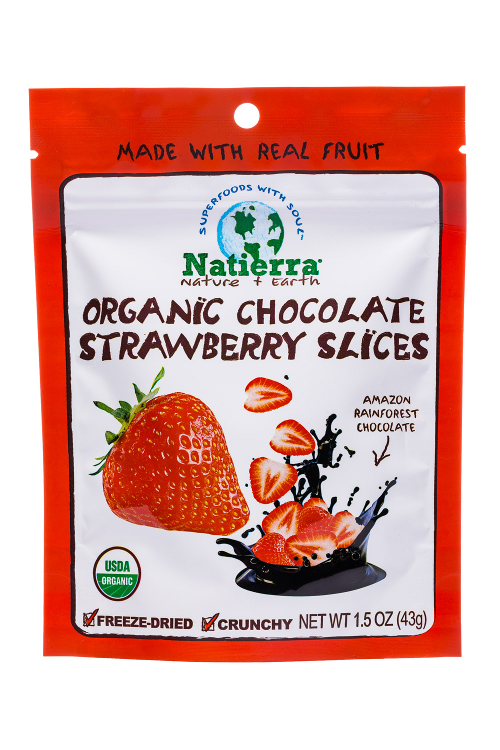 Organic Chocolate Strawberry Slices