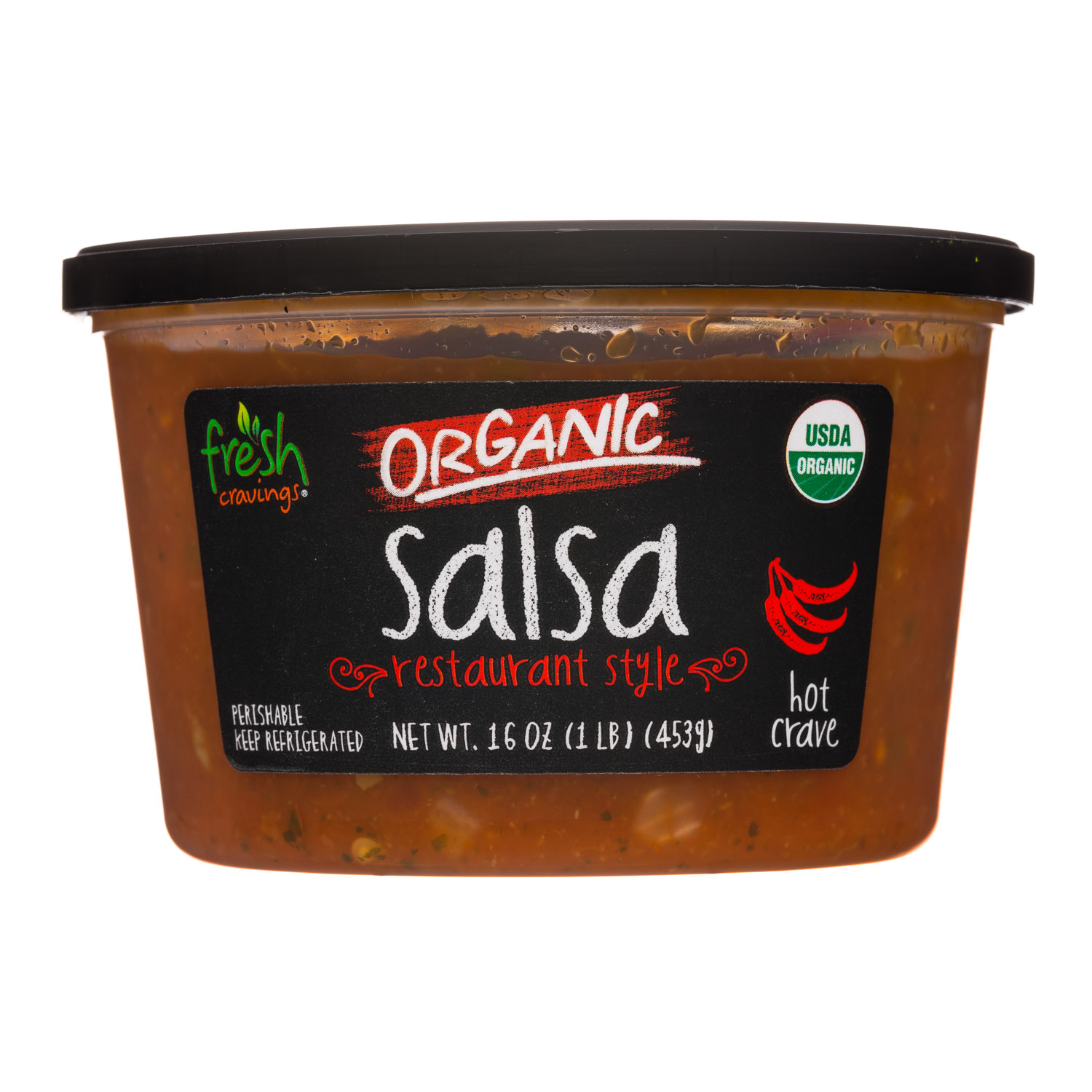 Restaurant Organic Salsa - Hot Crave