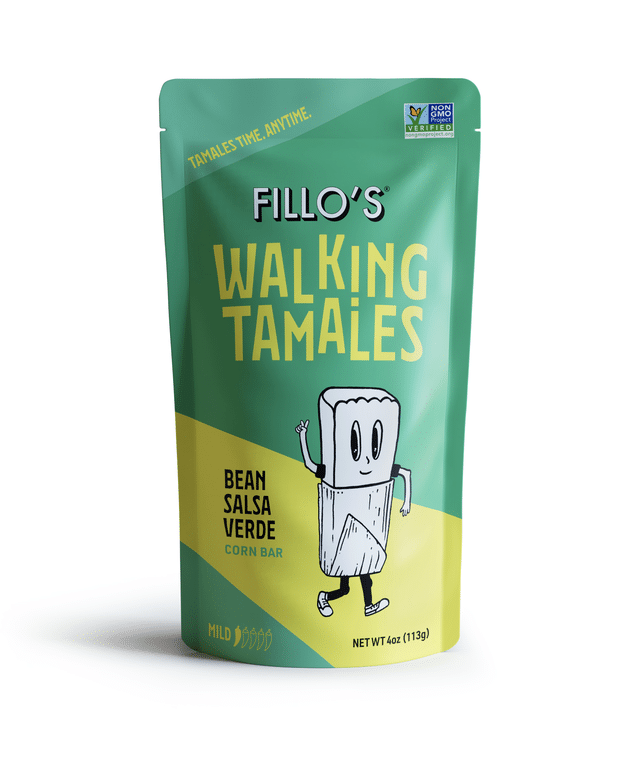 Bean Salsa Verde Walking Tamales