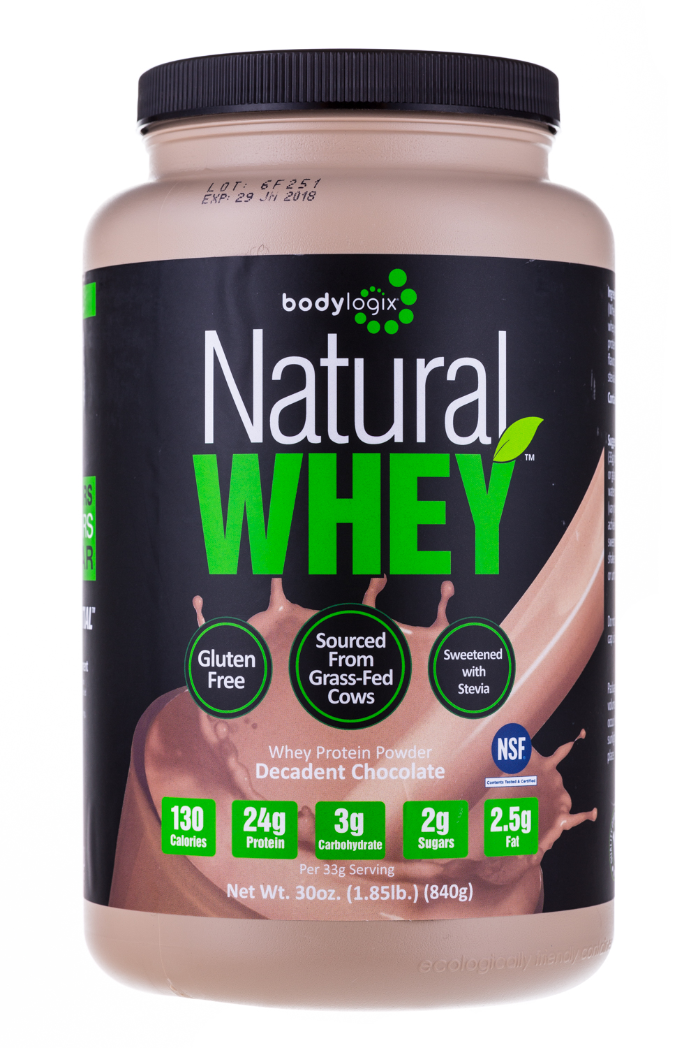 Natural Whey Protein Powder - Chocolate 