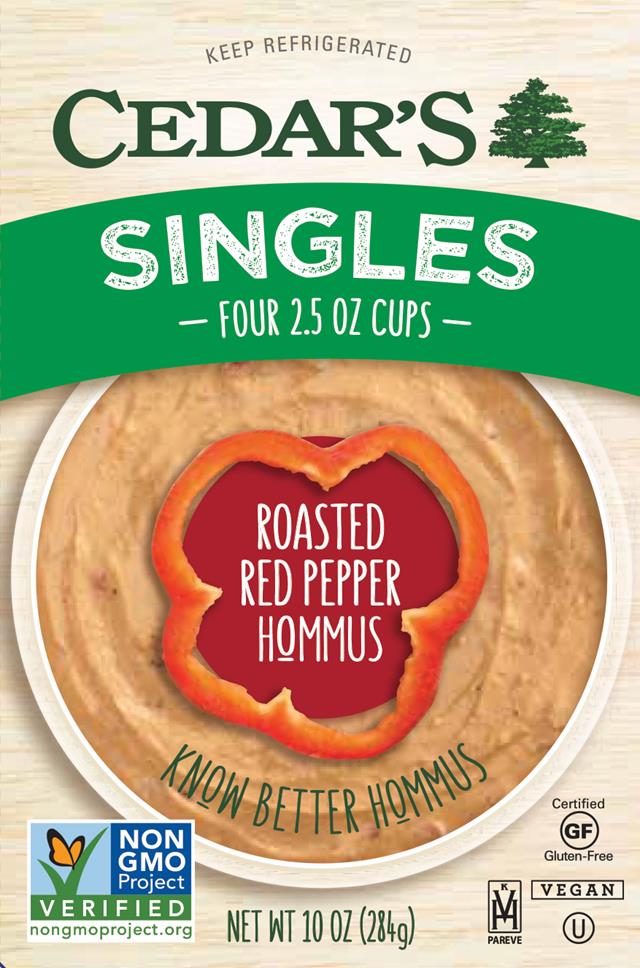 Roasted Red Pepper Hommus Single 2.5oz