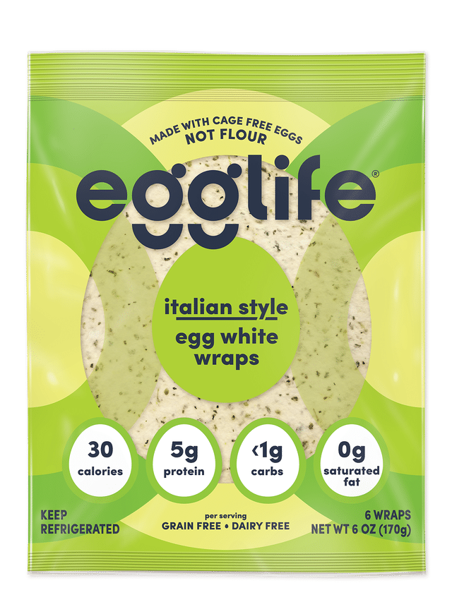 egglife egg white wraps, italian