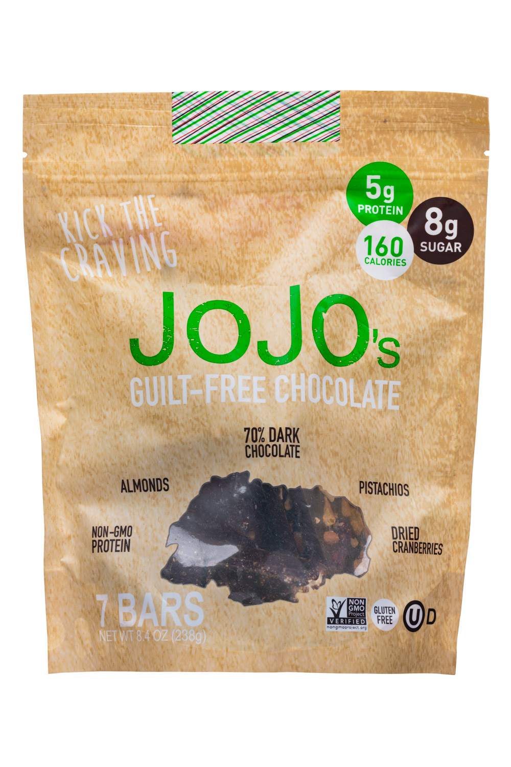 JoJo's Guilt-Free Chocolate (7 bars bag)