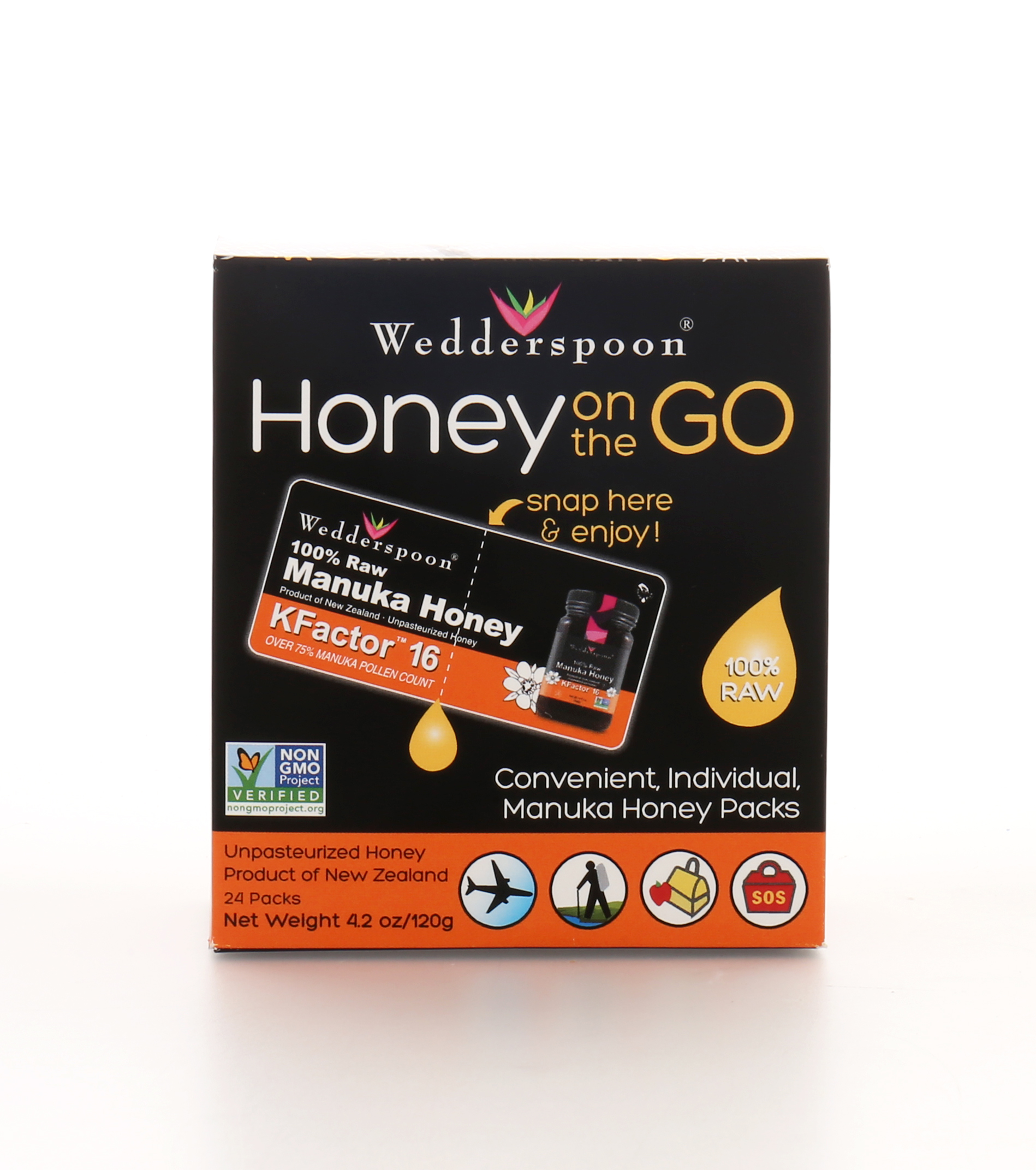 Honey On The Go - Manuka Honey KFactor 16 Travel Packs