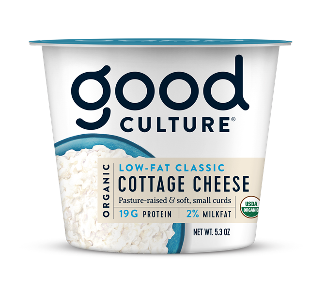 organic low-fat 2% classic cottage cheese, 5.3oz