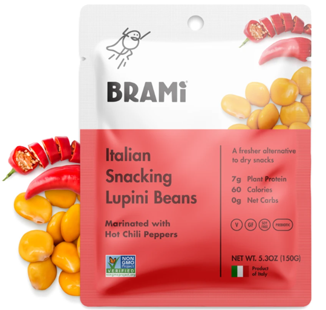 Italian Snacking Lupini Beans - Hot Pepper
