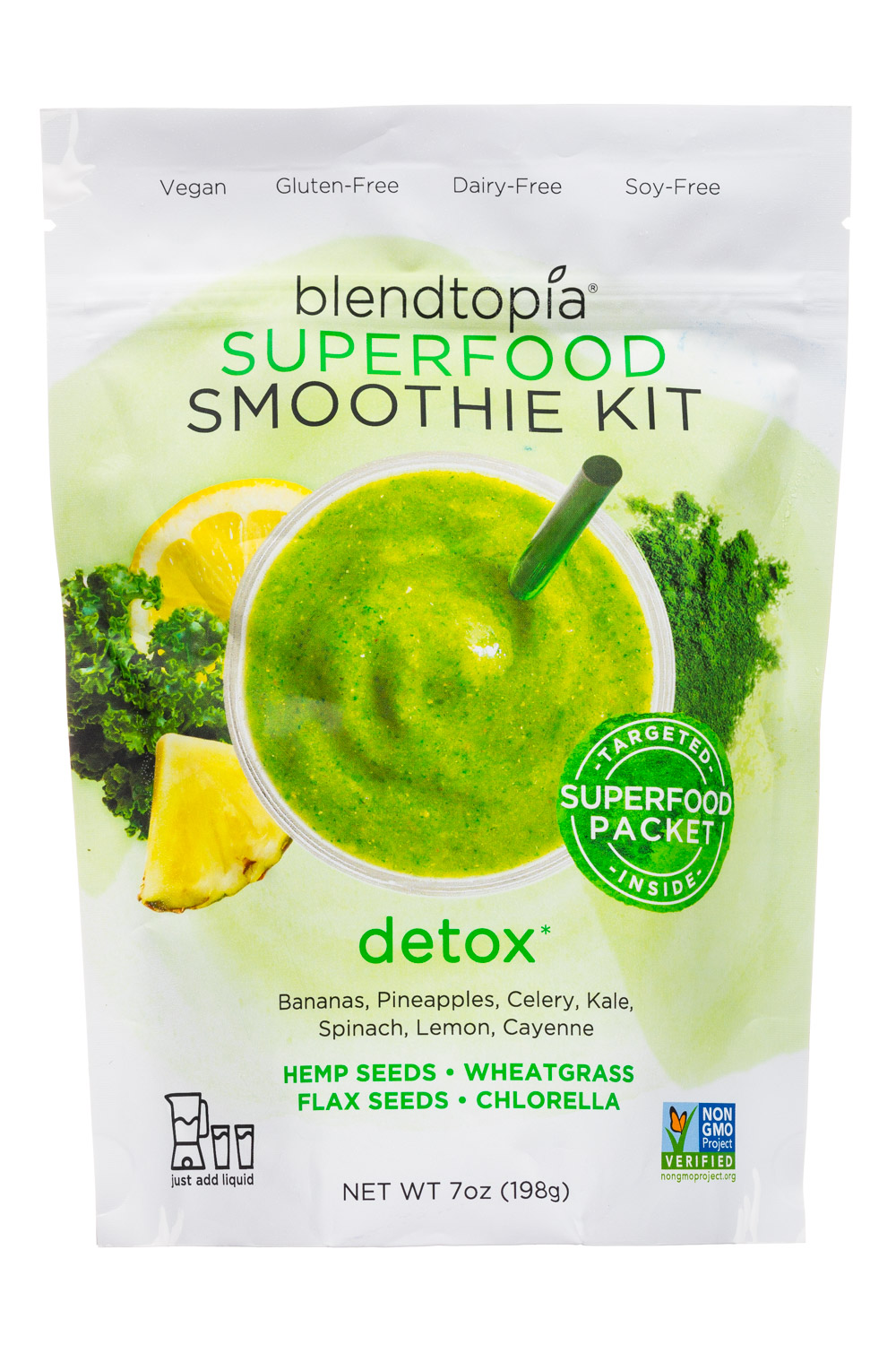 Blendtopia Organic Energy Superfood Smoothie Kit, 7 Ounce -- 6 per case