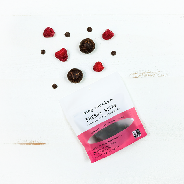 Chocolate Raspberry Energy Bites