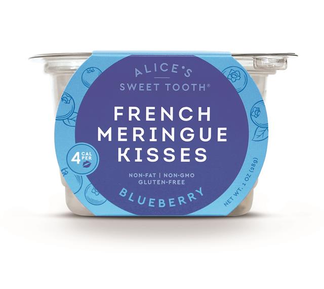 French Meringue Kisses Blueberry