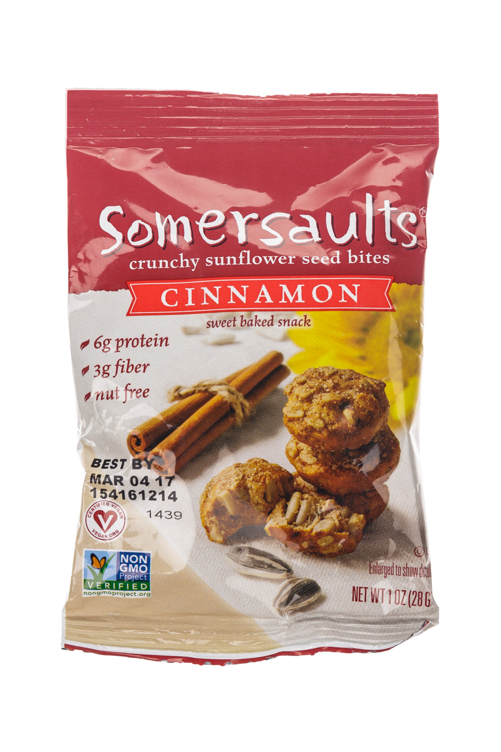Crunchy Sunflower Seed Bites - Cinnamon (6oz) 