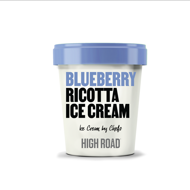 Blueberry Ricotta Ice Cream