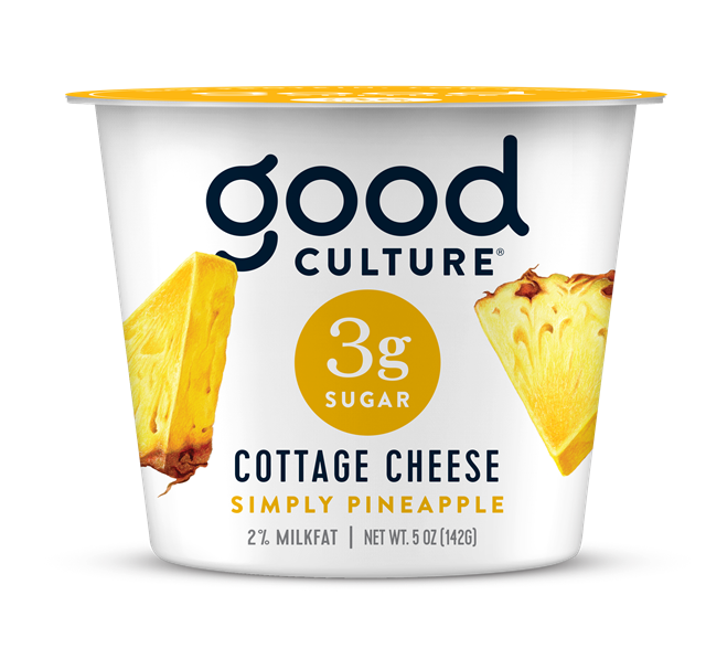 3G sugar pineapple cottage cheese, 5oz