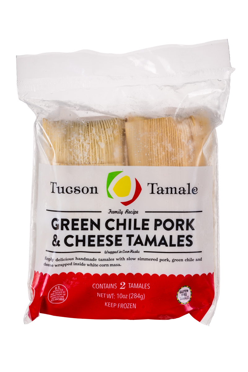 Green Chile Pork & Cheese Tamales